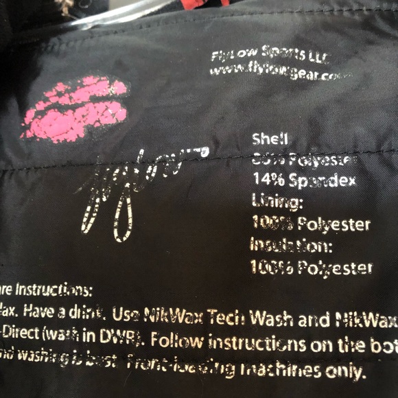 FlyLow Ski Parka- Softshell Burnt Orange & White - Picture 6 of 6